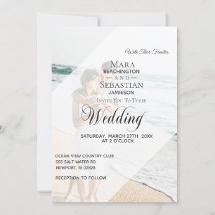 Invitation *~* RSVP QR Économisez $$$$ Photo