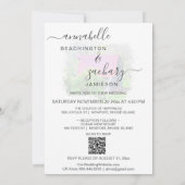 Invitation *~* RSVP QR Old Barn Country Rustic AR19 Mariage (Dos)