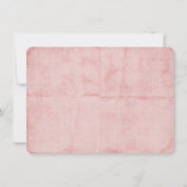 Invitation RSVP rose en bande (Dos)