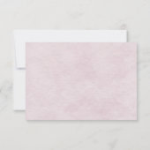 Invitation RSVP Rose Pâle (Dos)