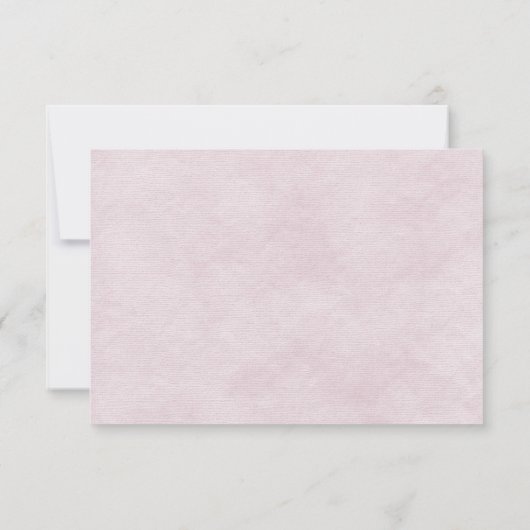 Invitation RSVP Rose Pâle (Dos)