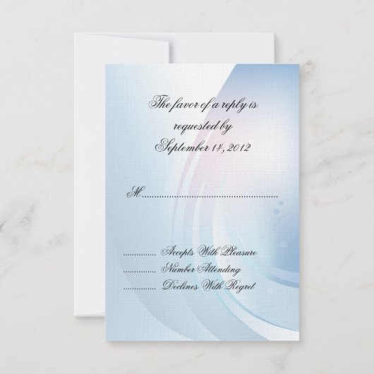 Invitation RSVP Rose Rose (Dos)