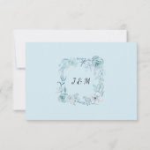 Invitation RSVP Rose Terracotta Fleurs Aquarelle Mariage (Dos)