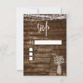 Invitation RSVP Russe Agritourisme Chaîne Lumière Pays (Devant)