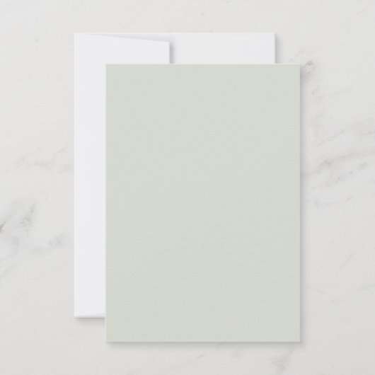 Invitation RSVP | Sage Green Olive Branch Feuilles d'aquarell (Dos)