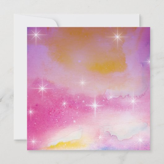 Invitation *~* RSVP Site web Cosmos Nebula Celestin Mariage (Dos)