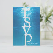 Invitation RSVP sous la mer (Debout devant)