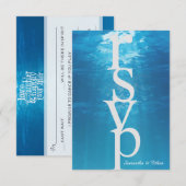 Invitation RSVP sous la mer (Devant / Derrière)