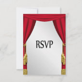 Invitation RSVP Thème de Film Argenté (Dos)