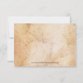 Invitation RSVP thème vin classique ou vignoble (Dos)