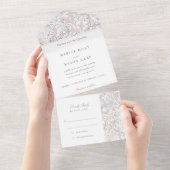 Invitation RSVP tout-en-un vintage (Déchirure)