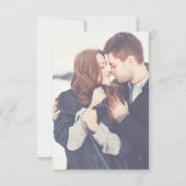 Invitation RSVP Transparent Photo Mariage et Typographie (Dos)