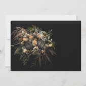 Invitation RSVP vintage foncé (Dos)