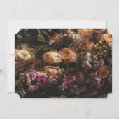 Invitation RSVP vintage foncé (Dos)