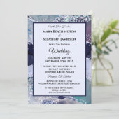 Invitation *~* RSVP Website AGATE Stars AR13 MARINE Mariage (Debout devant)
