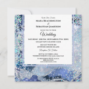 Invitation *~* RSVP Website AGATE Stars AR13 MARINE Mariage