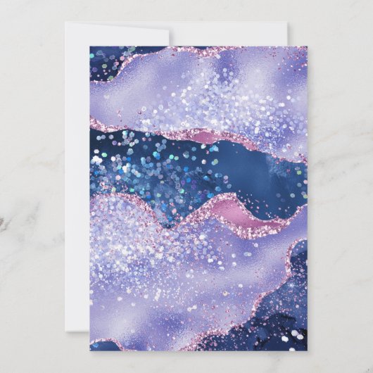 Invitation *~* RSVP Website Lavender AGATE Stars AR13 Mariage (Dos)