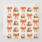 Invitation Ruban coquette automne L'Amour est en train de fai (Dos)