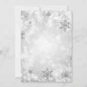 Invitation Ruban d'argent officiel Entreprise Fête Rouge (Dos)