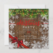 Invitation Ruban de la société Xmas Snow & Pine Lights (Devant)