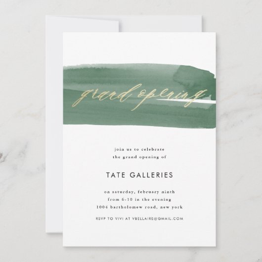 Invitation Ruban d'ouverture (Devant)