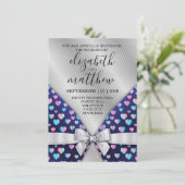 Invitation Ruban et coeur de spécification d'invitation de li (Debout devant)