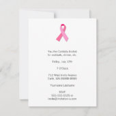 Invitation Ruban rose (Devant)