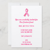 Invitation Ruban rose (Devant)