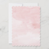 Invitation Ruban rose "Une adorable petite fille est en route (Dos)