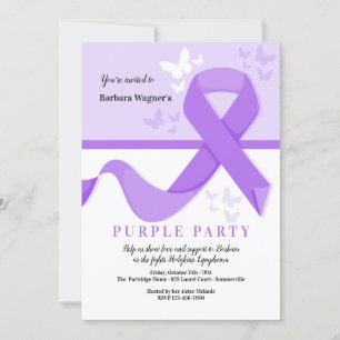 Invitation Ruban Violet