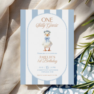 Invitation Rubans Arc-en-Ciel Silly Goose anniversaire