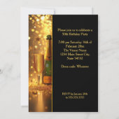 Invitation Rubans de Champagne pour la Célébration des Cinqua (Dos)