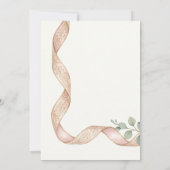 Invitation Rubans de rose rose mariage (Dos)