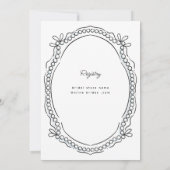 Invitation Rubans en stylo et en encre et perles Alt Texte (Dos)