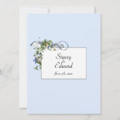 Invitation Rubans et bulles de Starfish Bleu (Dos)