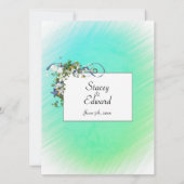 Invitation Rubans et bulles de Starfish Green (Dos)