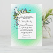 Invitation Rubans et bulles de Starfish Green (Debout devant)
