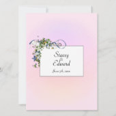 Invitation Rubans et bulles de Starfish rose (Dos)