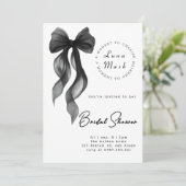 Invitation Rubans et Fête des mariées Romance (Debout devant)