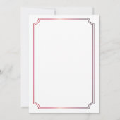 Invitation Rubis | Diamants Fête d'anniversaire de mariage de (Dos)