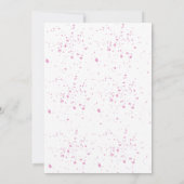 Invitation Rubis sophistiqués et Fête des mariées Rose (Dos)