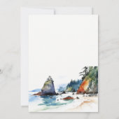 Invitation Ruby Beach Parc national olympique Couples Douche (Dos)