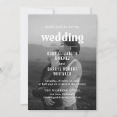 Invitation Ruby Photo Mariage moderne (Devant)