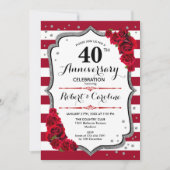 Invitation Ruby Red 40e Anniversaire (Devant)