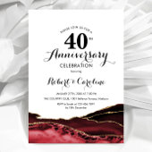 Invitation Ruby Red 40e Anniversaire