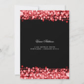 Invitation Ruby Red 70th Birthday Enregistrer la date (Dos)