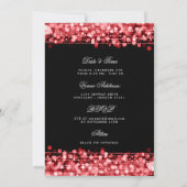 Invitation Ruby Red 70th Birthday Enregistrer la date avec le (Dos)
