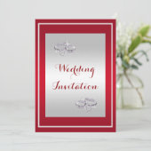 Invitation Ruby Red & Diamond Mariage    Mariage (Debout devant)