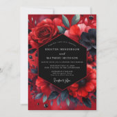 Invitation Ruby Vesperal Bloom Wedding (Devant)