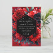 Invitation Ruby Vesperal Bloom Wedding (Debout devant)